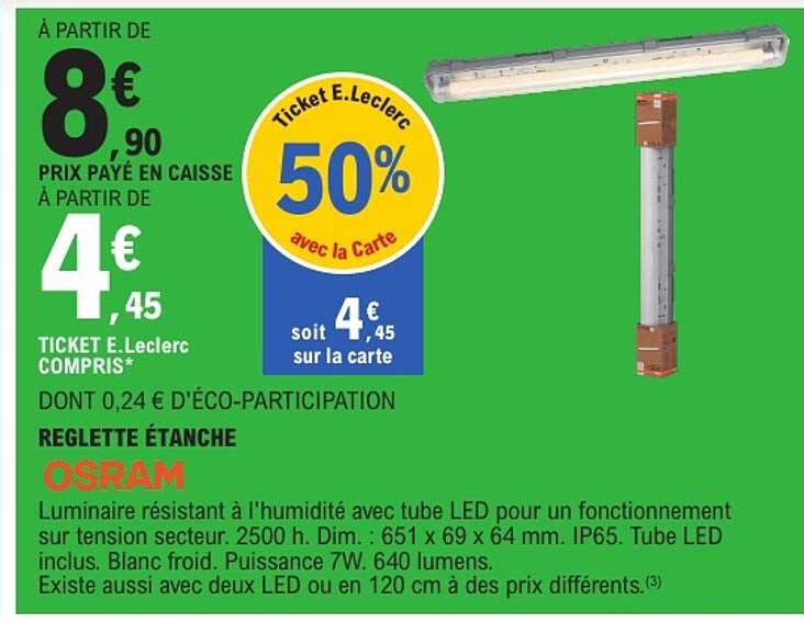 REGLETTE ÉTANCHE OSRAM