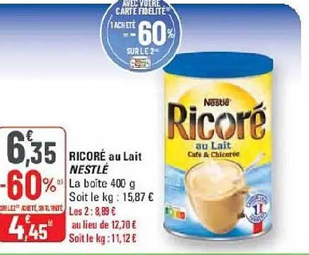 RICORÉ au Lait NESTLÉ