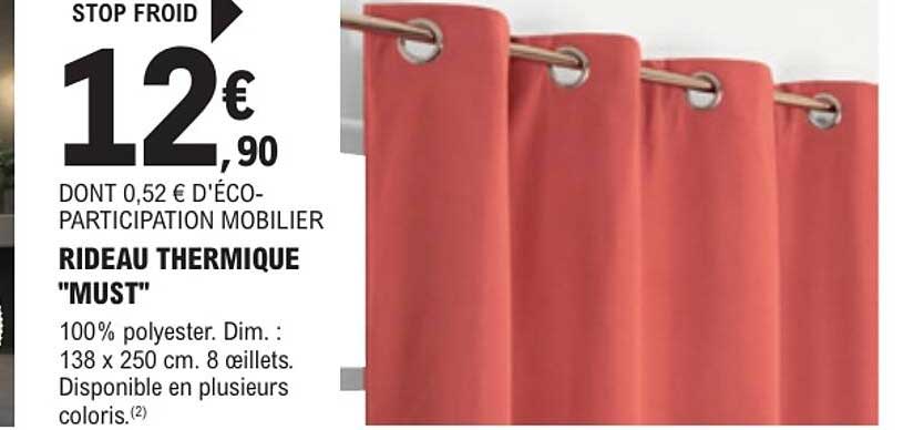 RIDEAU THERMIQUE "MUST"