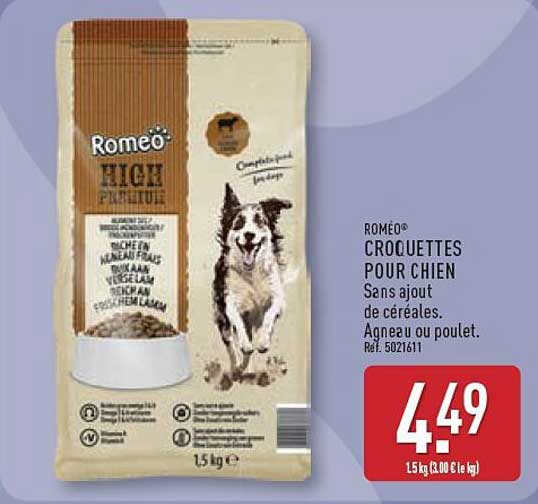 ROMEO CROQUETTES POUR CHIEN