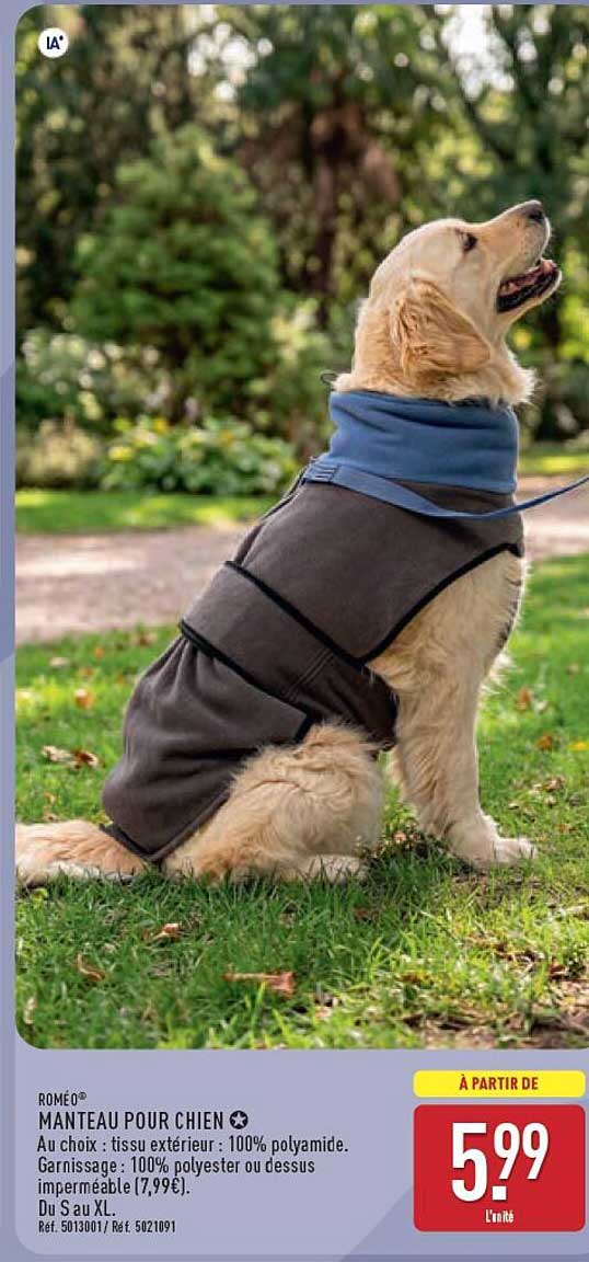 ROMÉO® MANTEAU POUR CHIEN