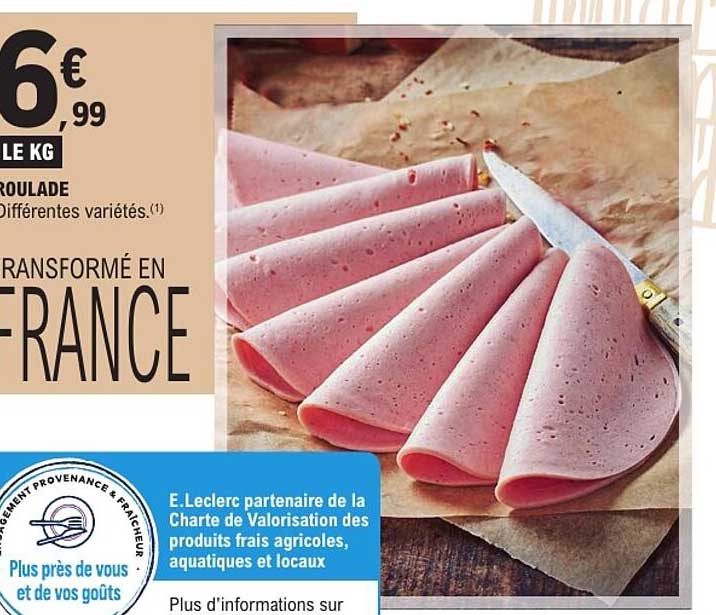 ROULADE Différentes variétés.(1)