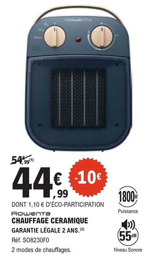 Rowenta CHAUFFAGE CERAMIQUE