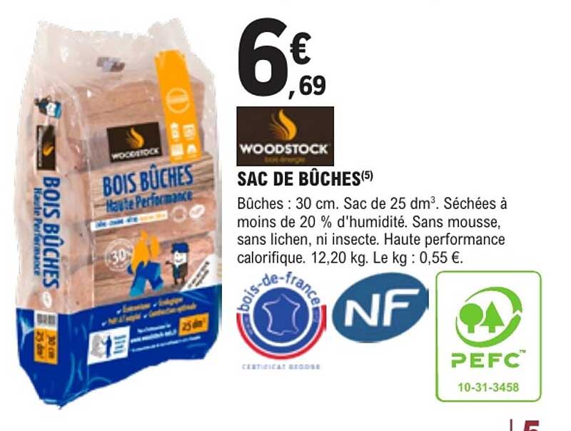 SAC DE BÛCHES