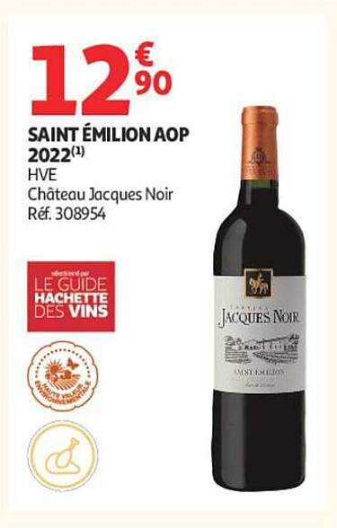 SAINT ÉMILION AOP 2022(1) HVE Château Jacques Noir Réf. 308954