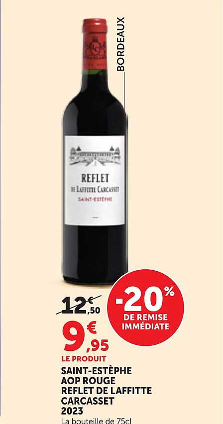 SAINT-ESTEPHE AOP ROUGE REFLET DE LAFFITTE CARCASSET 2023