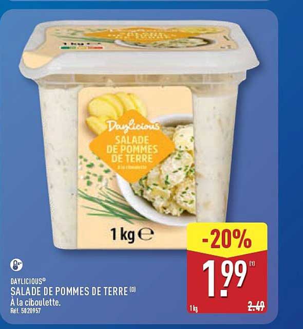 SALADE DE POMMES DE TERRE À la ciboulette.