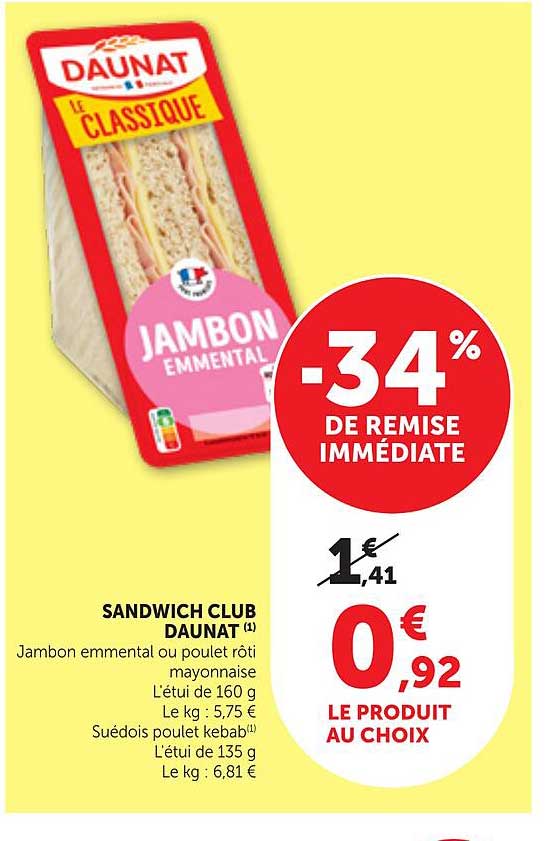 SANDWICH CLUB DAUNAT