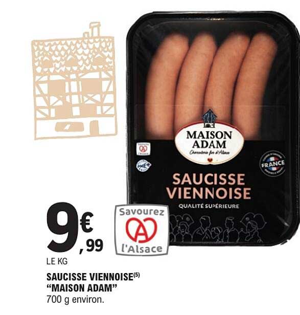 SAUCISSE VIENNOISE “MAISON ADAM”