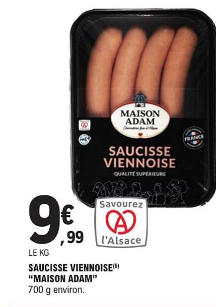 SAUCISSE VIENNOISE “MAISON ADAM”