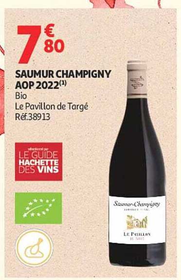 SAUMUR CHAMPIGNY AOP 2022(1) Bio Le Pavillon de Targé Réf.38913