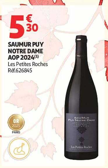 SAUMUR PUY NOTRE DAME AOP 2024(1) Les Petites Roches Réf.626845
