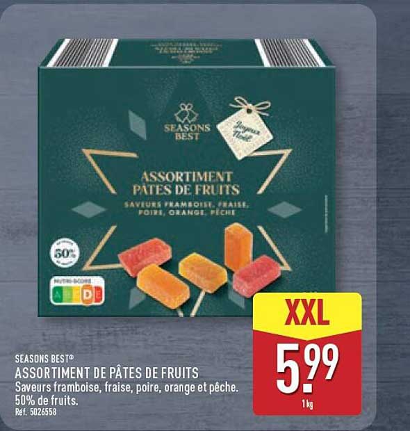 SEASONS BEST® ASSORTIMENT DE PÂTES DE FRUITS