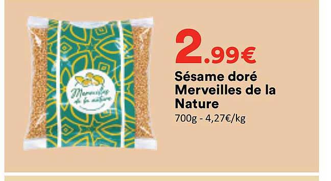 Sésame doré Merveilles de la Nature