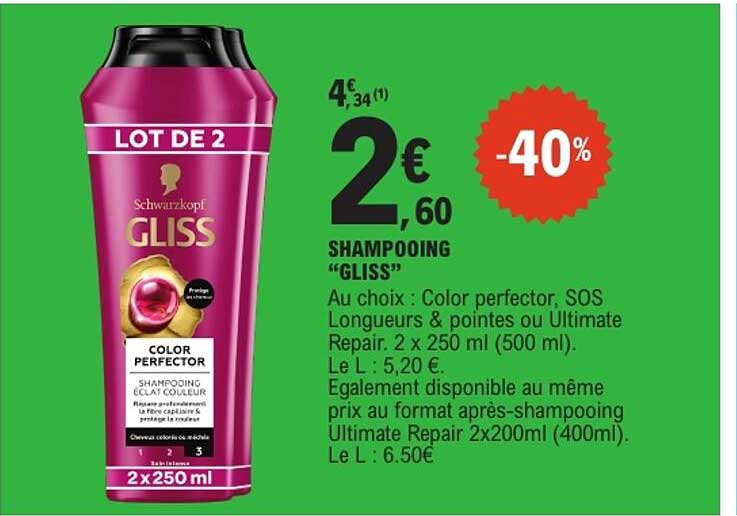 SHAMPOOING “GLISS”