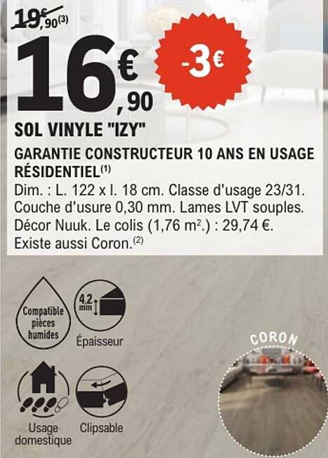 SOL VINYLE "IZY"