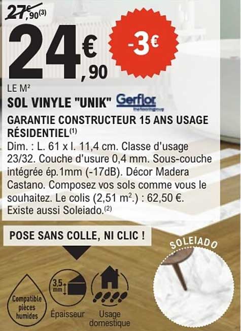 SOL VINYLE "UNIK" Gerflor