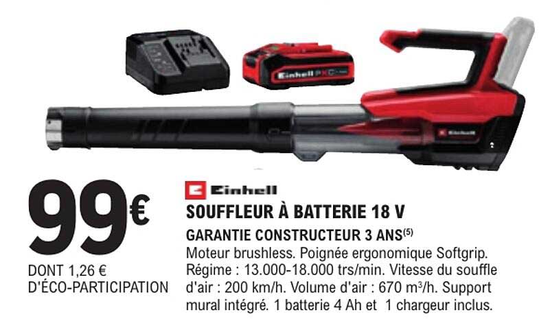 SOUFFLEUR À BATTERIE 18 V