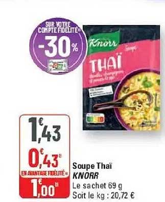 Soupe Thaï KNORR