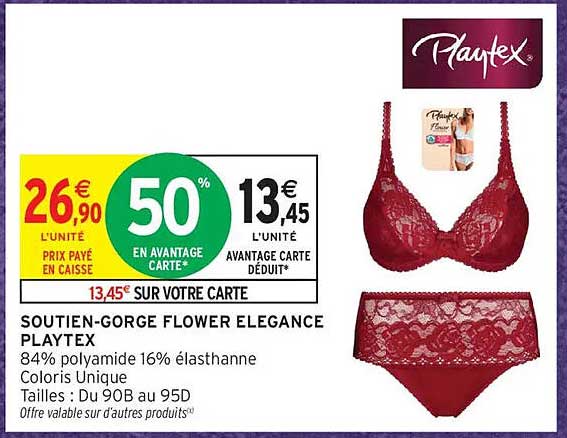 SOUTIEN-GORGE FLOWER ELEGANCE PLAYTEX