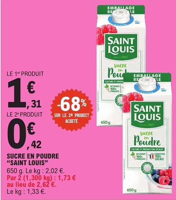 SUCRE EN POUDRE «SAINT LOUIS»