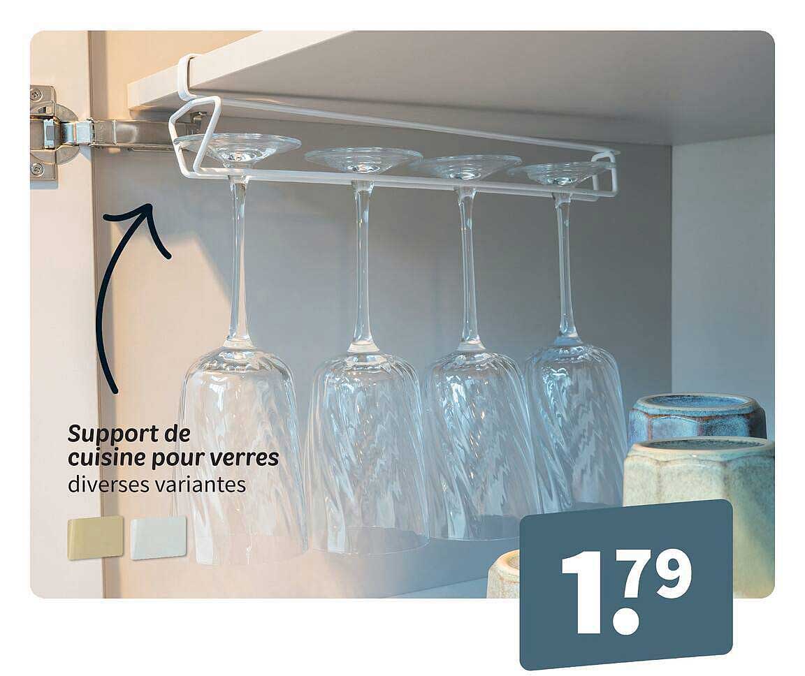 Support de cuisine pour verres diverses variantes