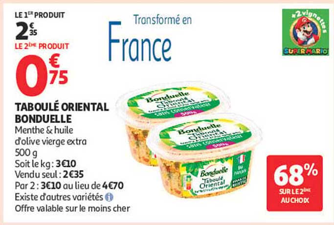 TABOULÉ ORIENTAL BONDUELLE