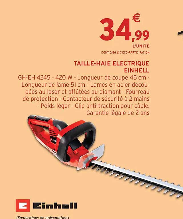 TAILLE-HAIE ELECTRIQUE EINHELL