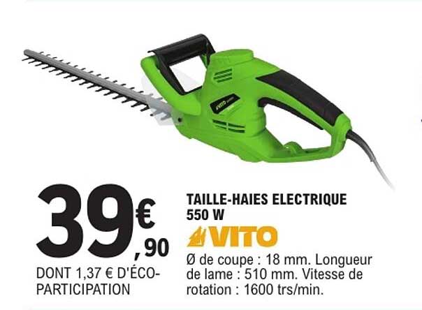 TAILLE-HAIES ELECTRIQUE 550 W