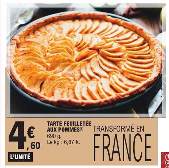 TARTE FEUILLETÉE AUX POMMES
