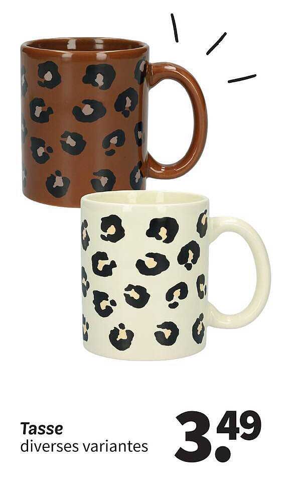 Tasse diverses variantes