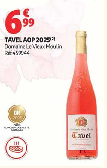TAVEL AOP 2025(2) Domaine Le Vieux Moulin Réf.459944
