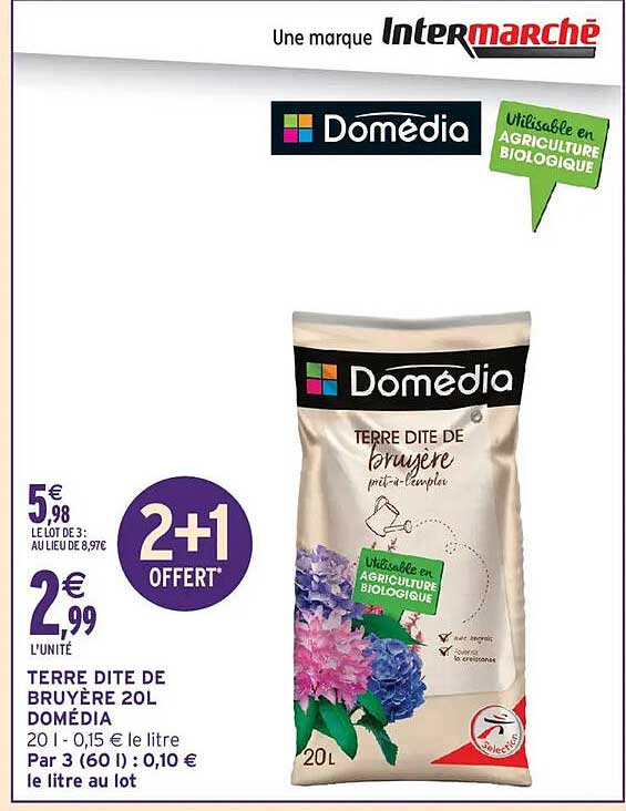 Terre dite de bruyère Domédia 20L