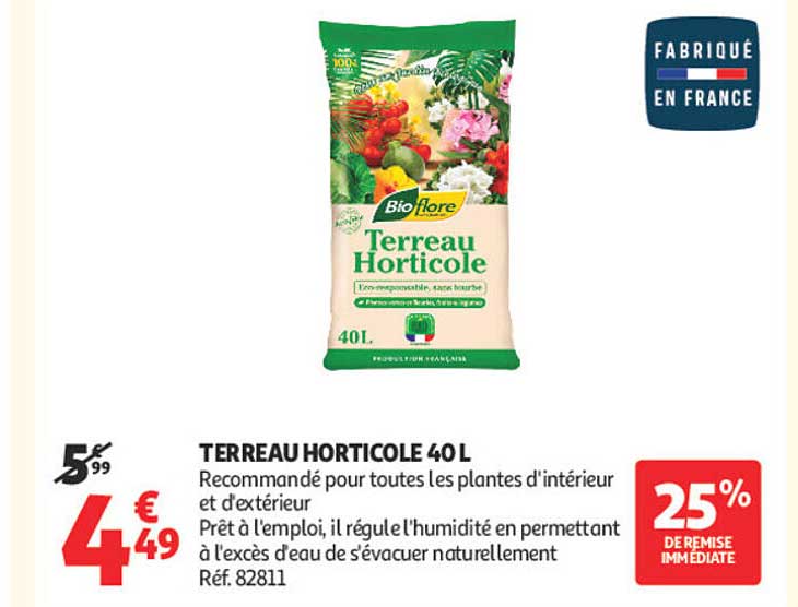 TERREAU HORTICOLE 40L