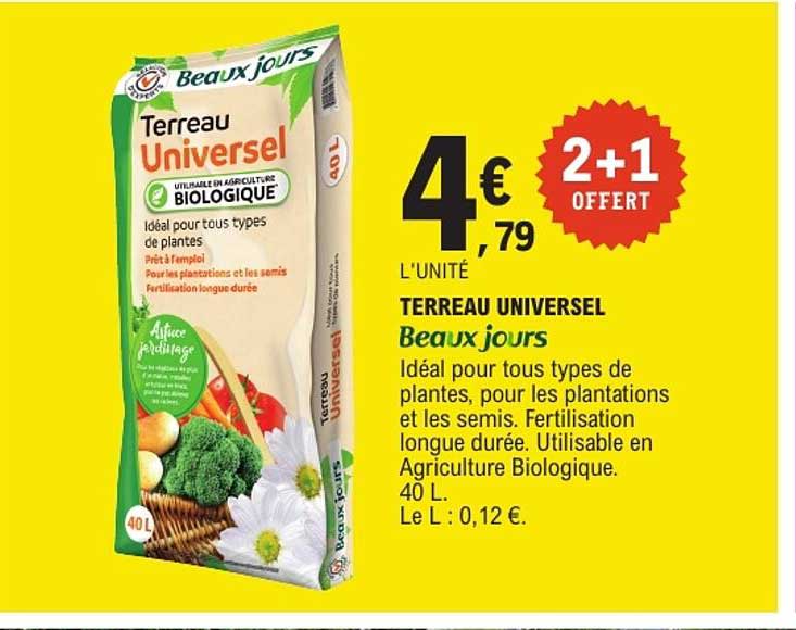 TERREAU UNIVERSEL Beaux jours