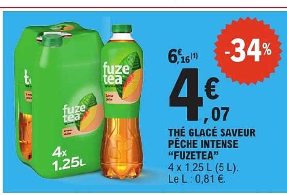 THÉ GLACÉ SAVEUR PÊCHE INTENSE "FUZETEA"