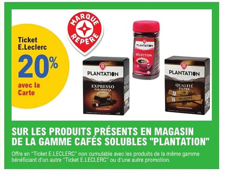Ticket E.Leclerc 20% avec la Carte