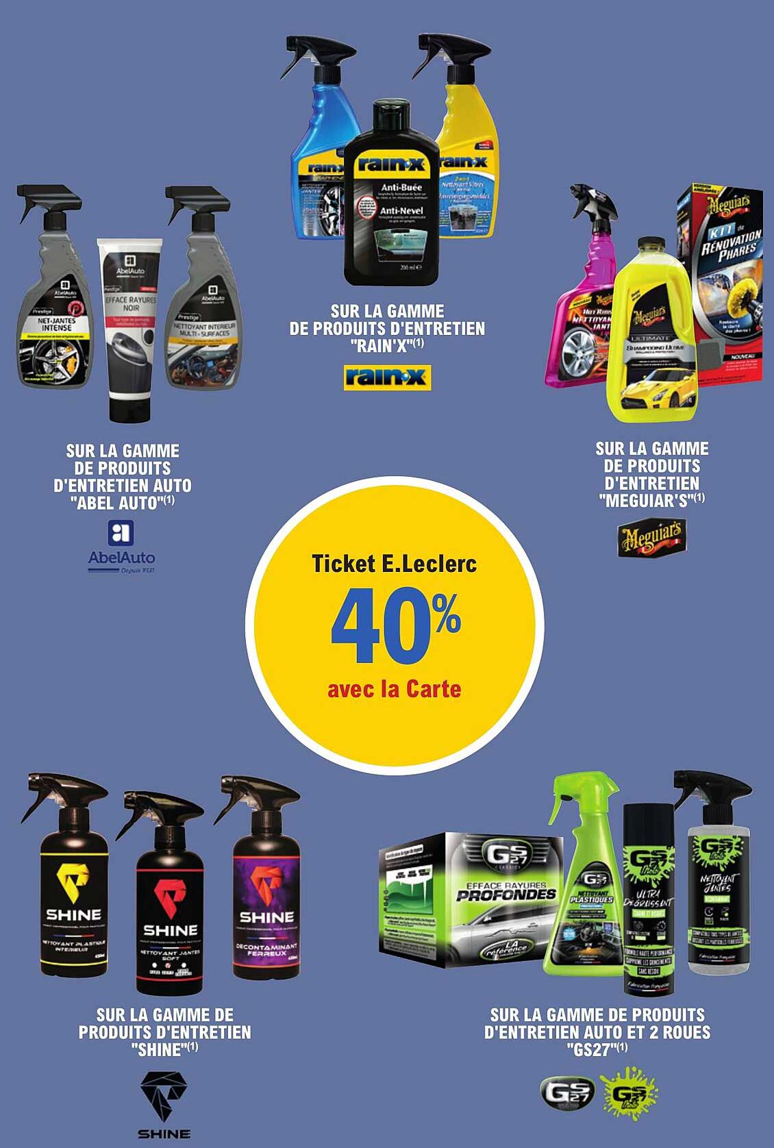 Ticket E.Leclerc 40% avec la Carte