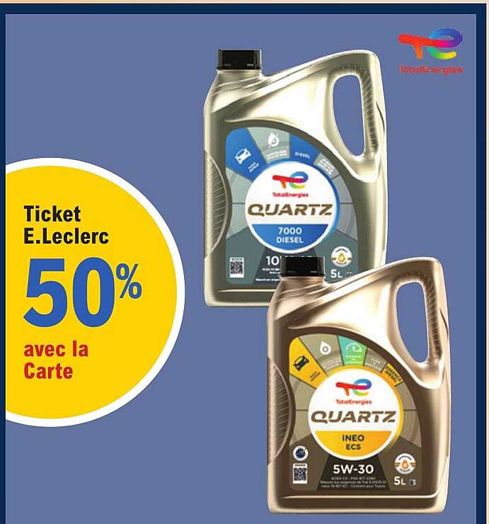 Ticket E.Leclerc 50% avec la Carte