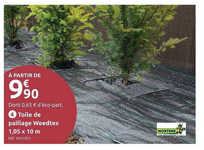 Toile de paillage Weedtex 1,05 x 10 m