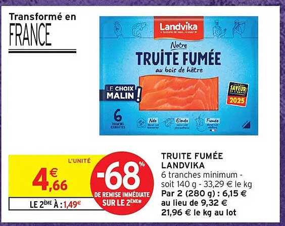 TRUITE FUMÉE LANDVIKA