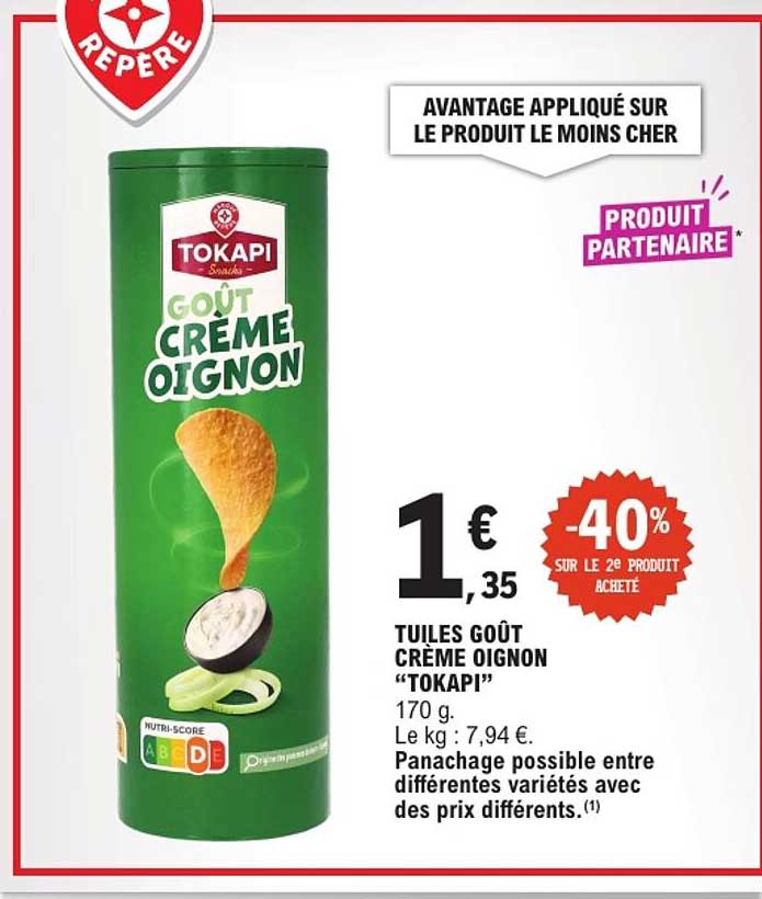 TUILES GOÛT CRÈME OIGNON “TOKAPI”