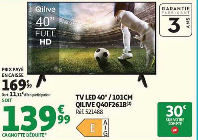 TV LED 40" / 101CM QILIVE Q40FE261B