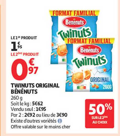 TWINUTS ORIGINAL BÉNENUTS 260 g