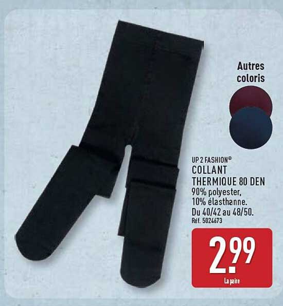 UP 2 FASHION® COLLANT THERMIQUE 80 DEN