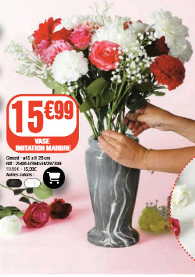 VASE IMITATION MARBRE