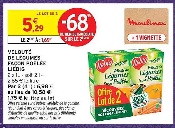 VELOUTÉ DE LÉGUMES FAÇON POÊLÉE LIEBIG