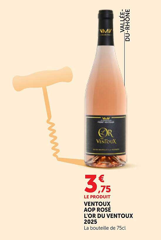 VENTOUX AOP ROSÉ L'OR DU VENTOUX 2025