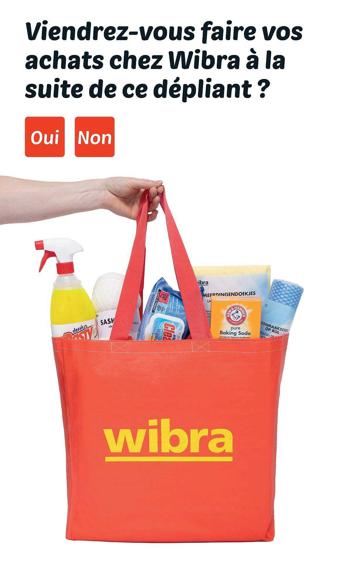 Viendrez-vous faire vos achats chez Wibra à la suite de ce dépliant ?