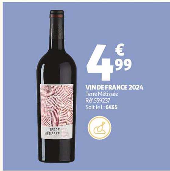 VIN DE FRANCE 2024 Terre Métissée Réf.559237